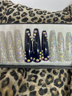 Navy Blue & Silver Bling