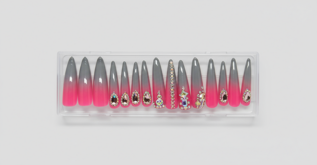 Pink & Grey Ombre