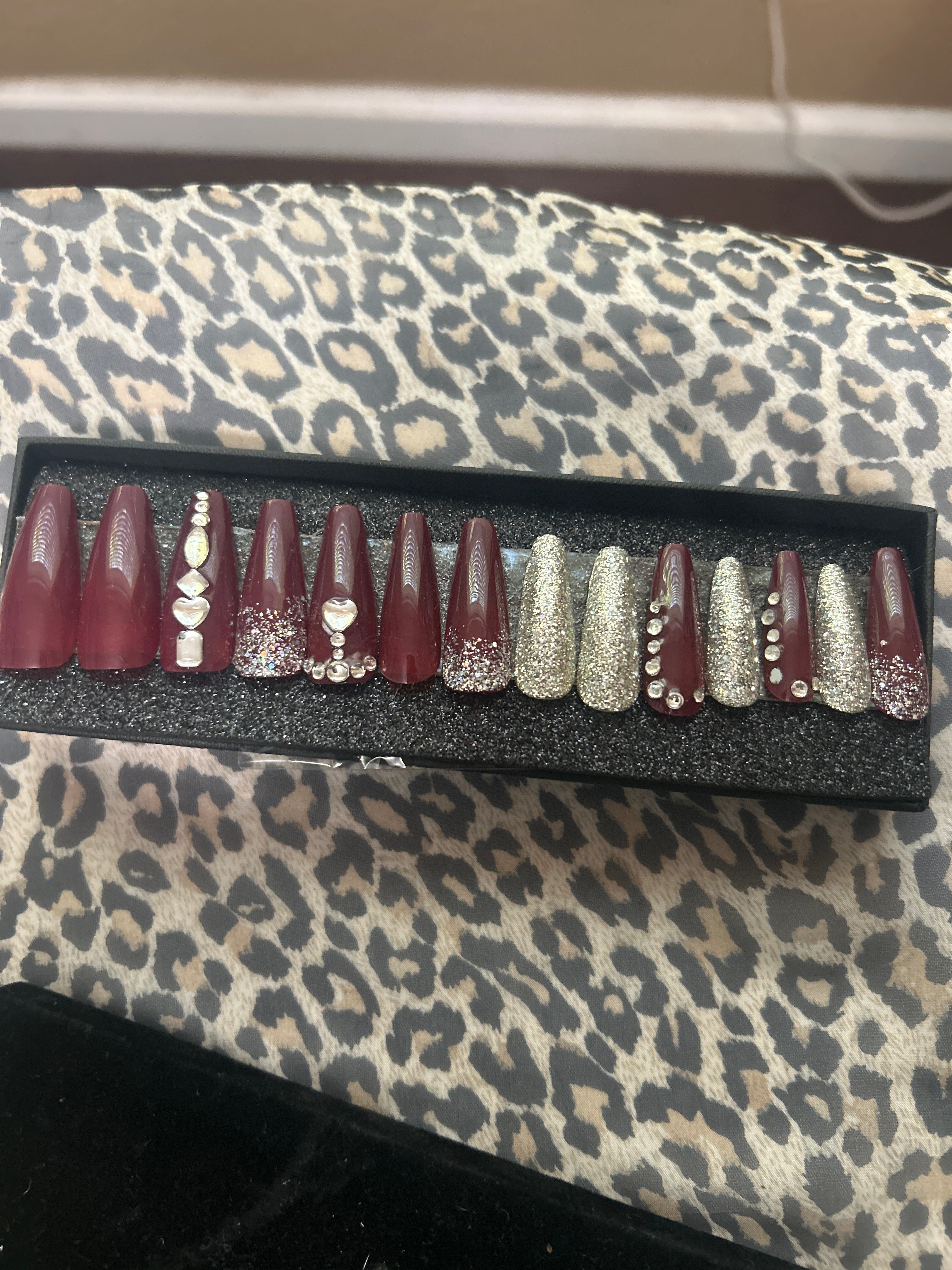Silver Black Cherry  Bling