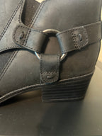 Black Leather Ankle boots